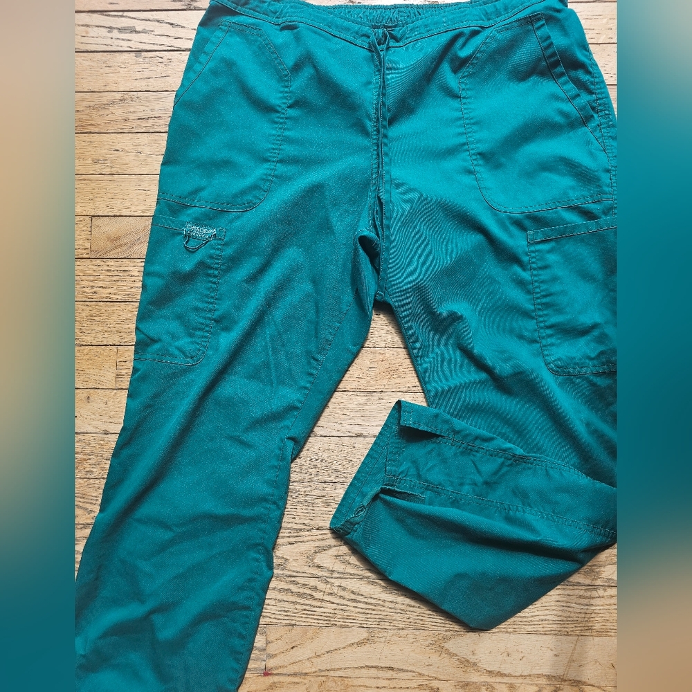 Size Large Teal blue scrub bottoms